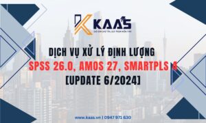 DỊCH VỤ XỬ LÝ ĐỊNH LƯỢNG SPSS 26.0, AMOS 27, Smartpls 4 [Update 62024]