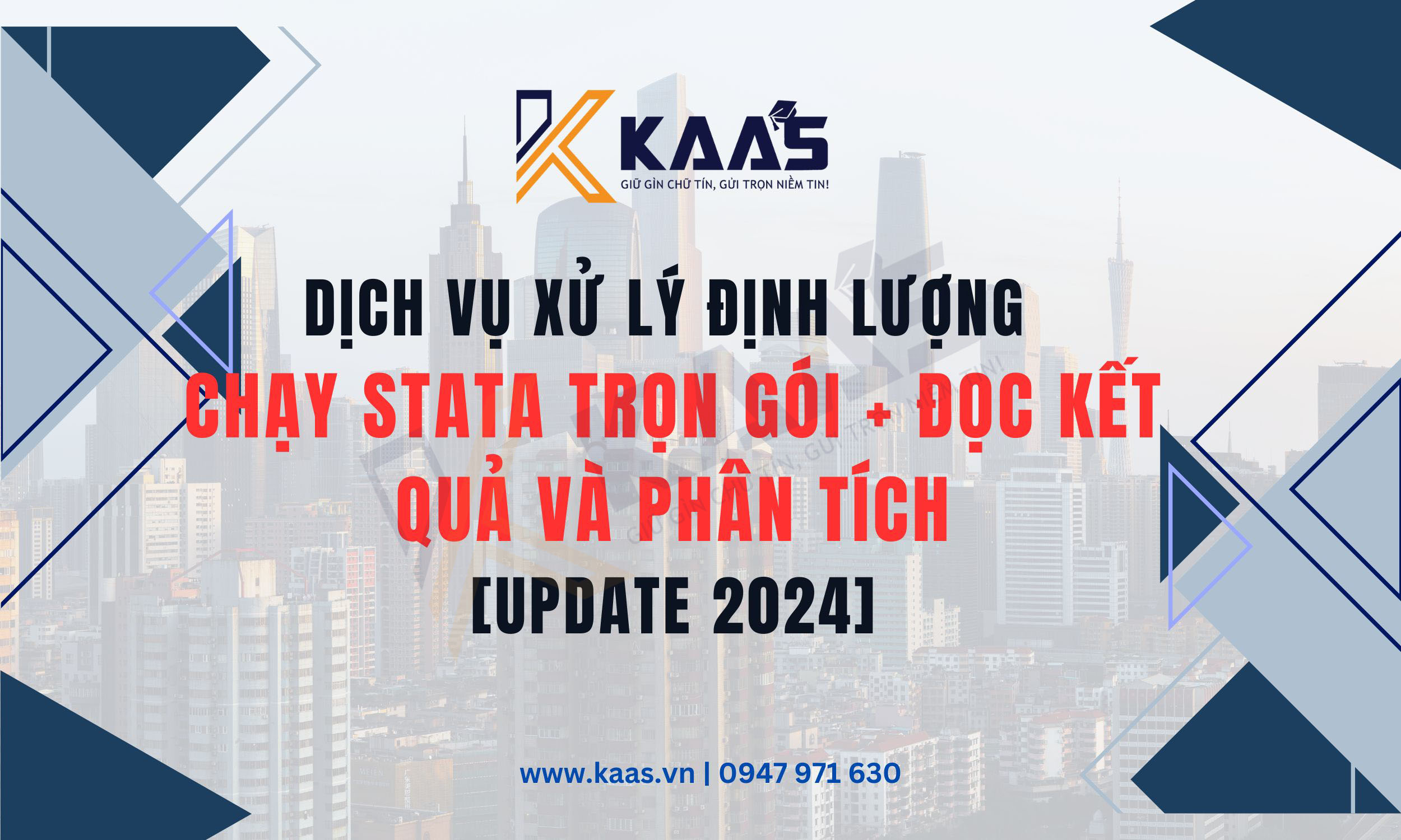 Dịch vụ chạy STATA Xử lý số liệu định lượng